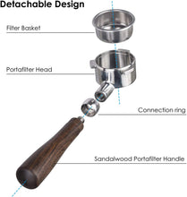 Load image into Gallery viewer, 54mm Bottomless Portafilter, 54mm Bottomless Naked Portafilter Fits 54mm Breville Machines