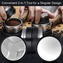 Load image into Gallery viewer, 51mm Espresso Tamper & Distributor, MATOW Dual Head Coffee Leveler Fits 51mm Delonghi Portafilter, Adjustable Depth