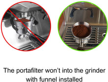 Load image into Gallery viewer, 54mm Espresso Dosing Funnel, Stainless Steel Coffee Dosing Ring Compatible with 54mm Breville Portafilter