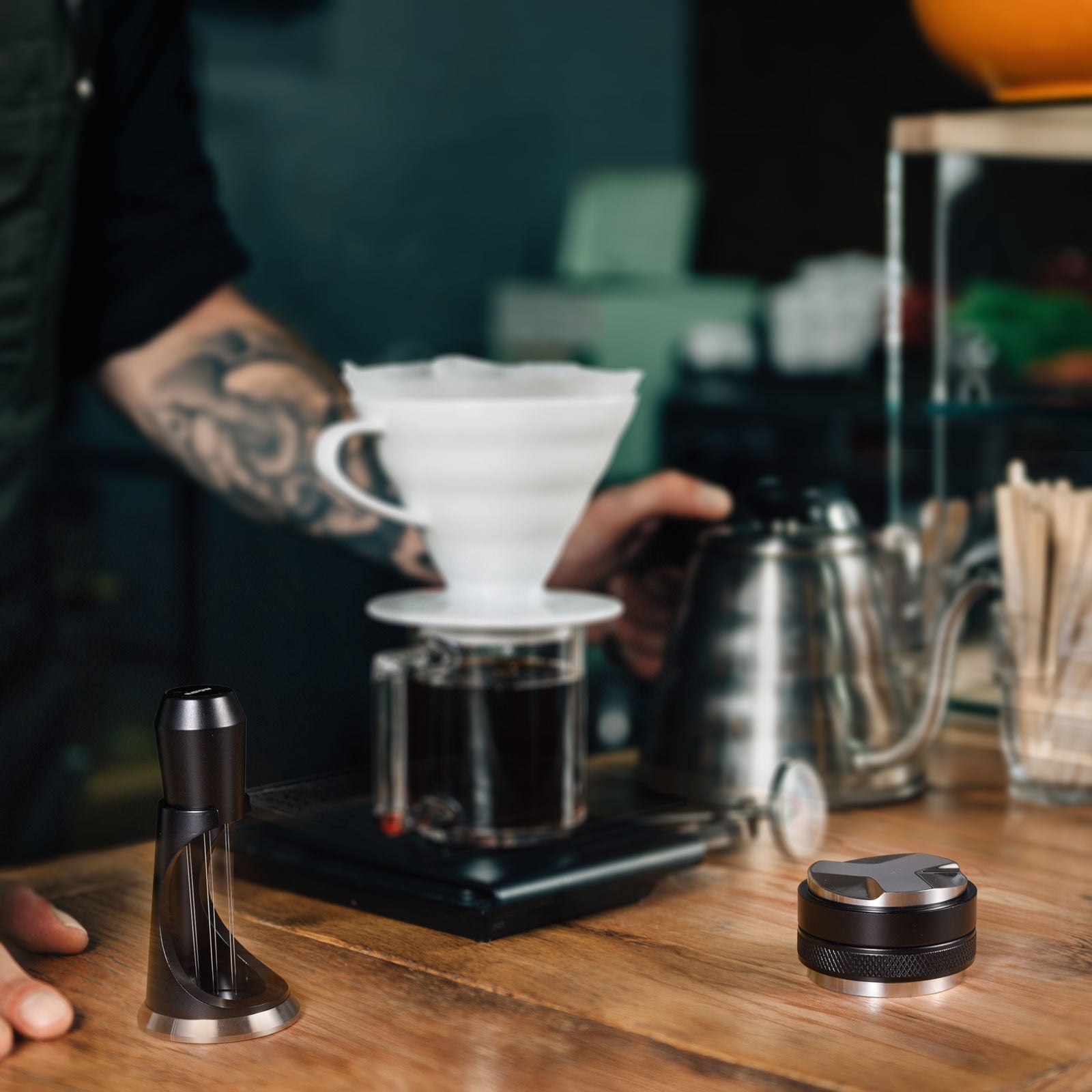 Espresso Coffee Stirrer, MATOW Stainless Steel Mini Whisk for Espresso  Stirring Distribution