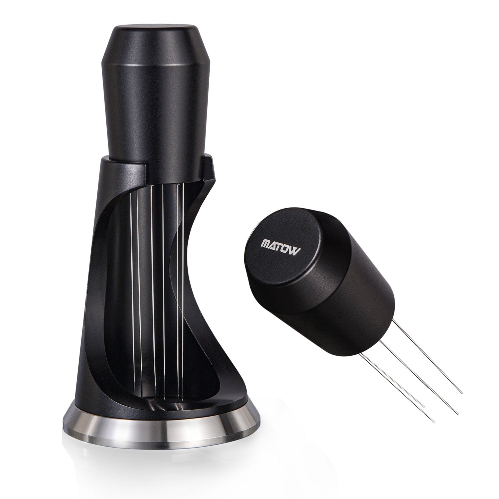  VEPEET Espresso Distribution Tool, Hand Tampers Stirring WDT  Tool, Needle Type Distributor, Made of 304 Stainless Steel(Black): Home &  Kitchen