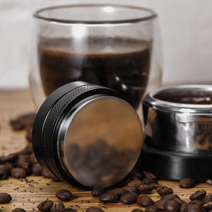 58mm Coffee Distributor & Tamper – Adjustable 58mm Base Fits 58mm or Larger Portafilter