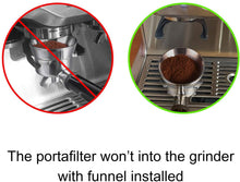 Load image into Gallery viewer, 54mm Espresso Dosing Funnel, Stainless Steel Coffee Dosing Ring Compatible with 54mm Breville Portafilter
